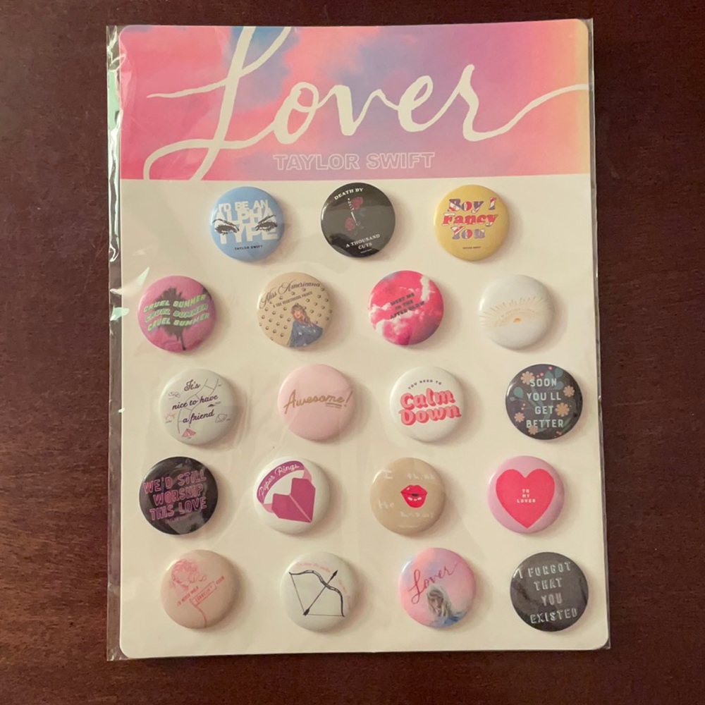 Taylor Swift Lover Pins Unopened